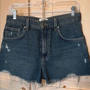 Cotton On Distressed Blue Jean Shorts